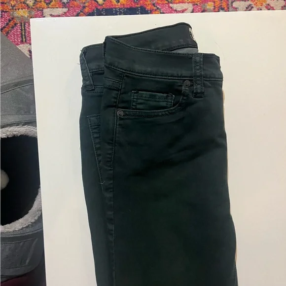 Free People Dark Green Skinny Pants - Picture 3 of 8